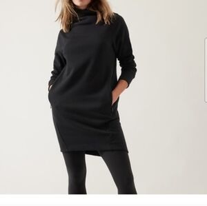 Athleta Black Turtleneck Dress
